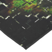 Lilac-Blume und Blätter in geschnitztem Mosaik Tischdecke (Schrägansicht)