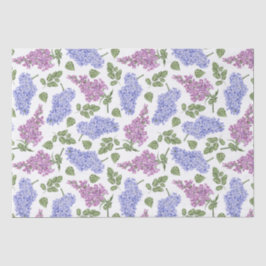 Lilac-Blume und Blätter Seidenpapier