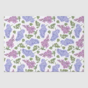 Lilac-Blume und Blätter Seidenpapier