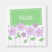 Lilac Blume und Tag Magnet (Vorne)