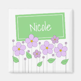 Lilac Blume und Tag Magnet