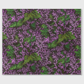 Lilac Blume Wrapping Paper Geschenkpapier (Flach)