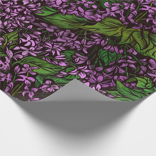 Lilac Blume Wrapping Paper Geschenkpapier (Ecke)