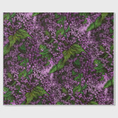 Lilac Blume Wrapping Paper Geschenkpapier (Flach)