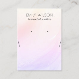 Lilac Blush Holographic Earring Necklace Display Visitenkarte