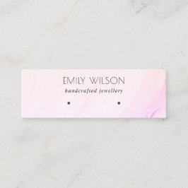 Lilac Blush Yellow Hologram Waves Earring Display Mini Visitenkarte