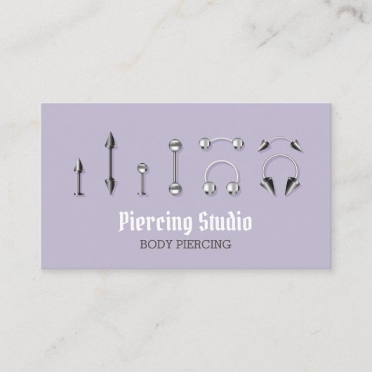 Lilac Body Juwelier Piercing Visitenkarte (Vorderseite)
