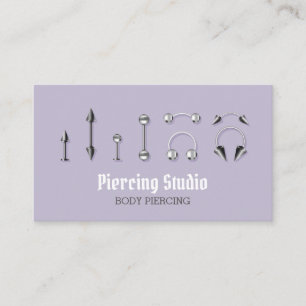 Lilac Body-Schmuckladen Piercing Visitenkarte