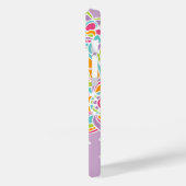 Lilac Bohemisch Paisley Custom Monogram Case-Mate iPhone Hülle (Rückseite / Links)