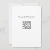 Lilac Boho Arched Text Modernes Brautparty Einladung (Rückseite)