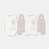 Lilac Boho Wildblume Fern Botanische Hochzeit Geschenkschachtel (Ungefaltet)