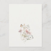 Lilac Boho Wildblume Fern Foliage Wedding Detail Begleitkarte (Rückseite)