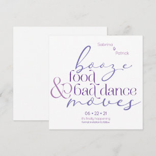 Lilac Booze Food Bad Dance Moves Rettete das Date Einladung