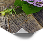 Lilac-Bouquet in lila Sneaker Poster (Ecke)