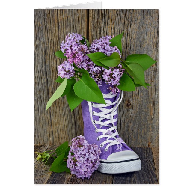 Lilac-Bouquet in Sneaker (Vorne)
