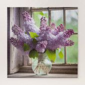 Lilac Bouquet in Window Puzzle (Vertikal)