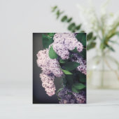 Lilac Bouquet mit Vignette Postkarte (Stehend Vorderseite)