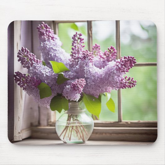 Lilac Bouquet Mousepad (Vorne)