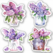 Lilac Bouquets Aufkleber (Vorderseite)