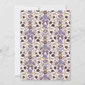 Lilac Bows Blossom Hochzeit Probe Dinner Einladung (Rückseite)