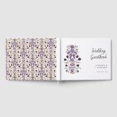 Lilac Bows & Blossoms Blumenhochzeit Gästebuch (Voll)