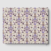 Lilac Bows & Blossoms Blumenhochzeit Gästebuch (Rückseite)