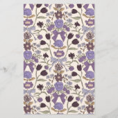 Lilac Bows Blume Wedding Dinner Menu (Rückseite)