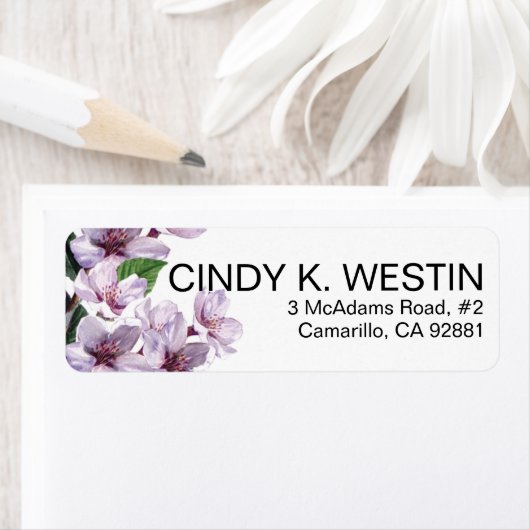 Lilac Branches Watercolor Blume (Insitu)