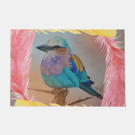 Lilac Breasted Roller Fußmatte (Vorderseite)