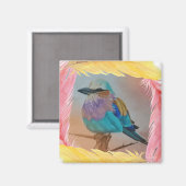 Lilac Breasted Roller Magnet (Vorderseite/Rückseite)