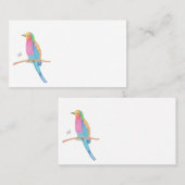 LILAC-BREASTED ROLLER VISITENKARTE (Vorne/Hinten)