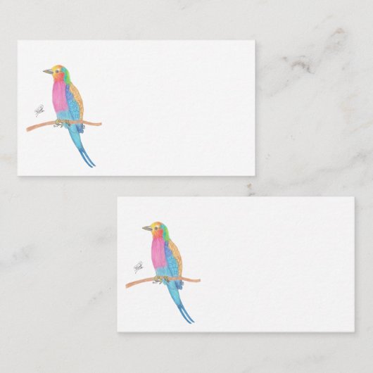 LILAC-BREASTED ROLLER VISITENKARTE (Vorne/Hinten)