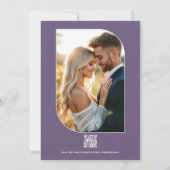Lilac Breeze Floral Modern Spring Wedding Einladung (Rückseite)