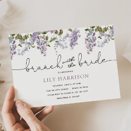 Lilac Brunch mit Brautdusche Einladung