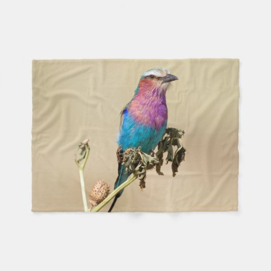 Lilac Brustwalze Fleecedecke (Vorderseite (Horizontal))