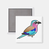 Lilac-Brustwalze Magnet (Vorderseite/Rückseite)