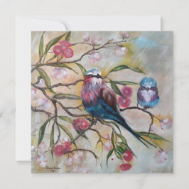 Lilac-Brustwalze mit Baby