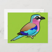 Lilac-Brustwalze Postkarte (Vorne/Hinten)