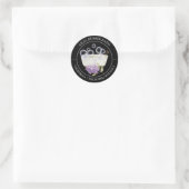 Lilac Bubble Bath-Label Runder Aufkleber (Tasche)