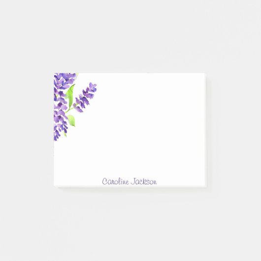 Lilac Bunch personalisiert Post-it Klebezettel (Vorderseite)