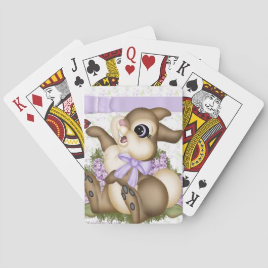 Lilac Bunny Playing Cards Spielkarten (Rückseite)