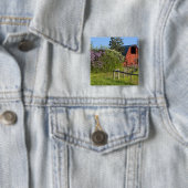 Lilac-Büsche in Blüten und Maden in den Bäumen Button (Beispiel)