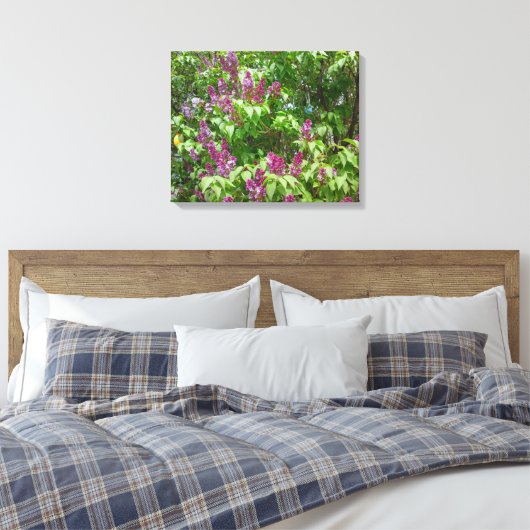 Lilac Bush Leinwanddruck (Insitu (Schlafzimmer))