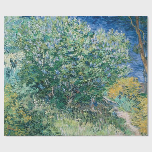 Lilac Bush (Lilacs) von Vincent Van Gogh Geschenkpapier (Flach)