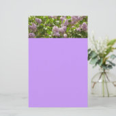 Lilac Bush Schöne Lila Frühlingsblumen Briefpapier (Stehend Vorderseite)