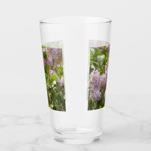 Lilac Bush Schöne Lila Frühlingsblumen Glas (Rechts)