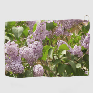 Lilac Bush Schöne Lila Frühlingsblumen Golfhandtuch