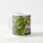 Lilac Bush Schöne Lila Frühlingsblumen Kaffeetasse (Vorderseite Links)