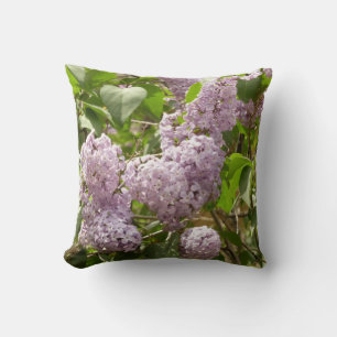 Lilac Bush Schöne Lila Frühlingsblumen Kissen