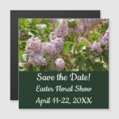 Lilac Bush Schöne Lila Frühlingsblumen Magnetkarte (Vorne/Hinten)